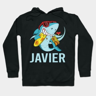 Funny Shark - Javier Name Hoodie